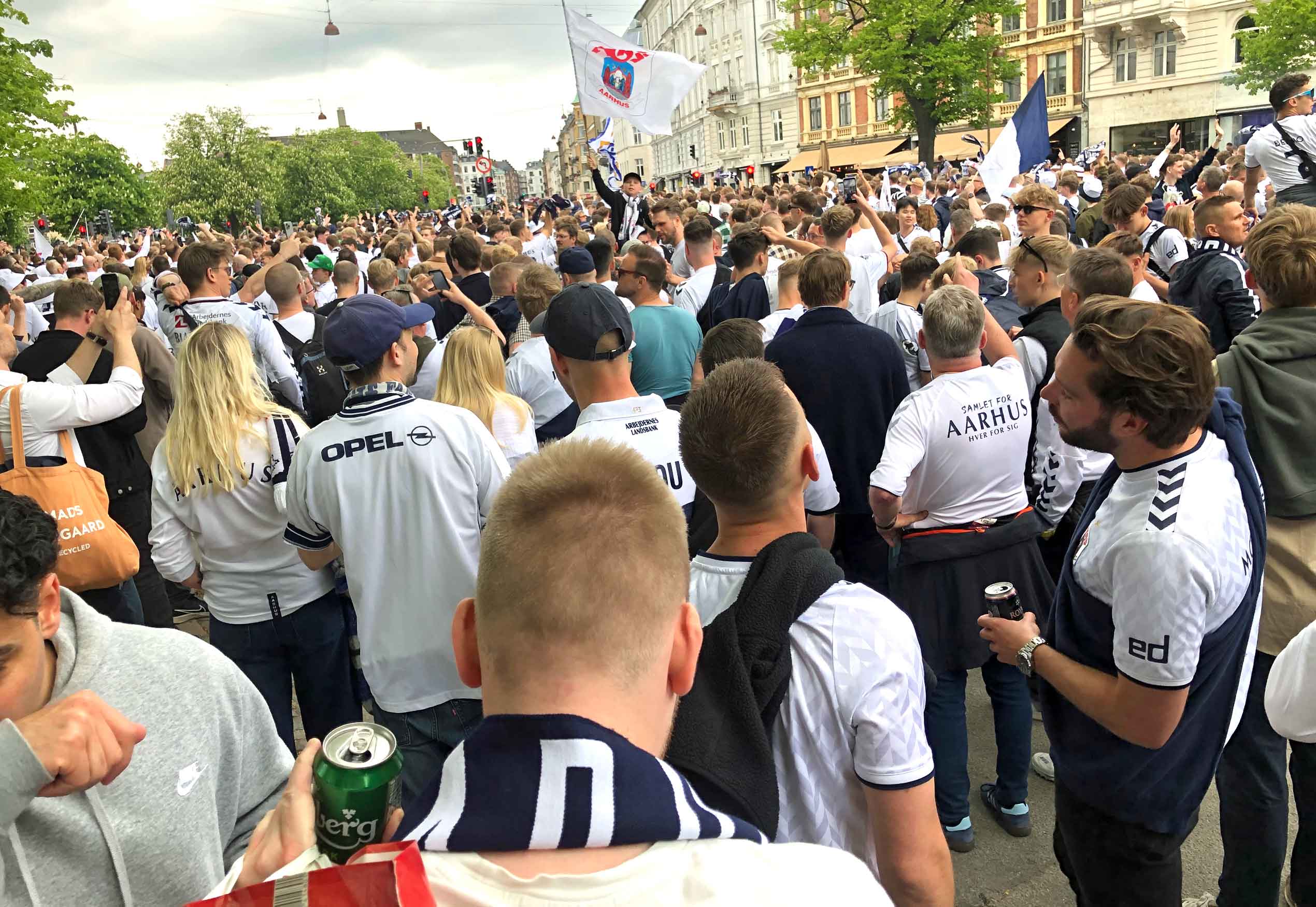 Fælles march mod Parken