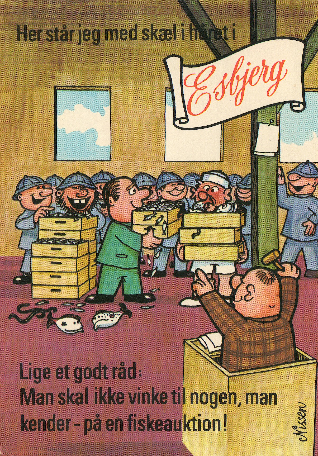 Postkort til Arthus og Cecilie