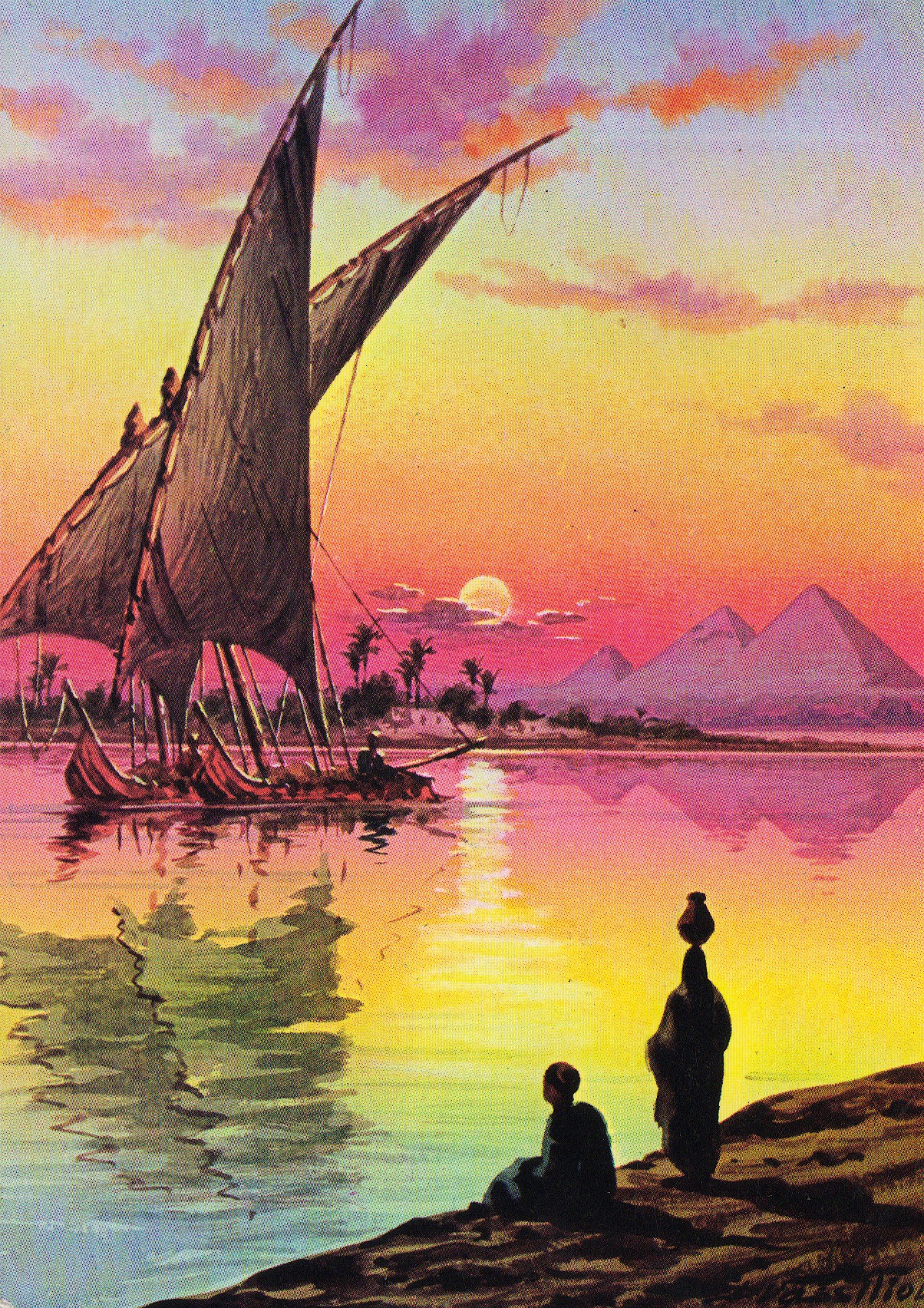 Postkort til far og mor