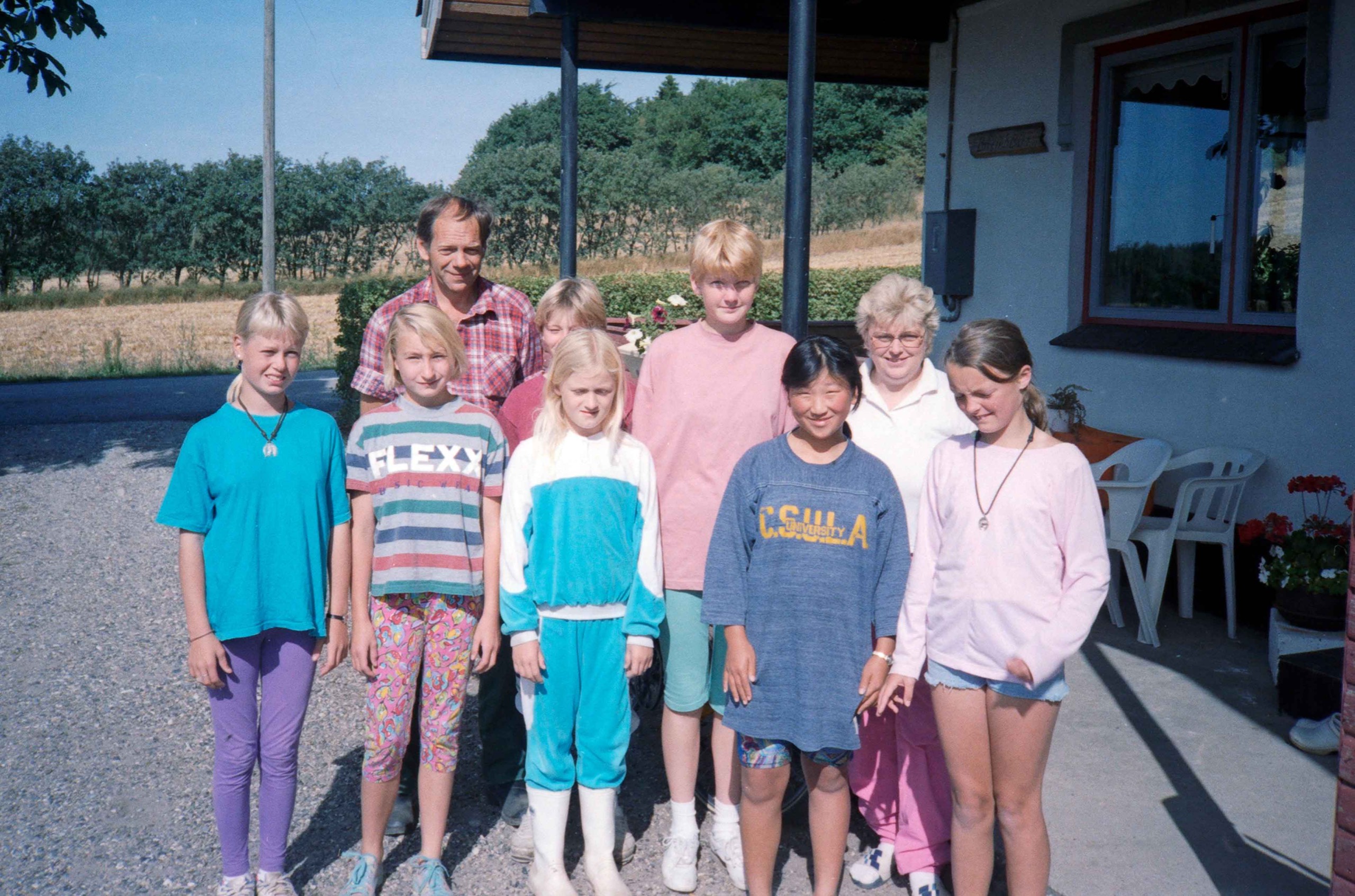 Camilla med hesteholdet