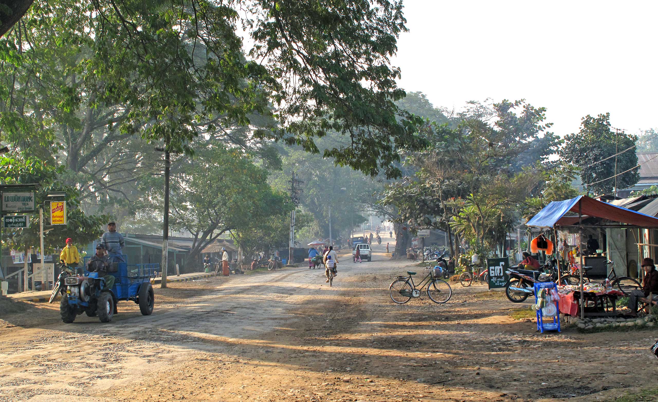 Hovedgaden i Hsipaw