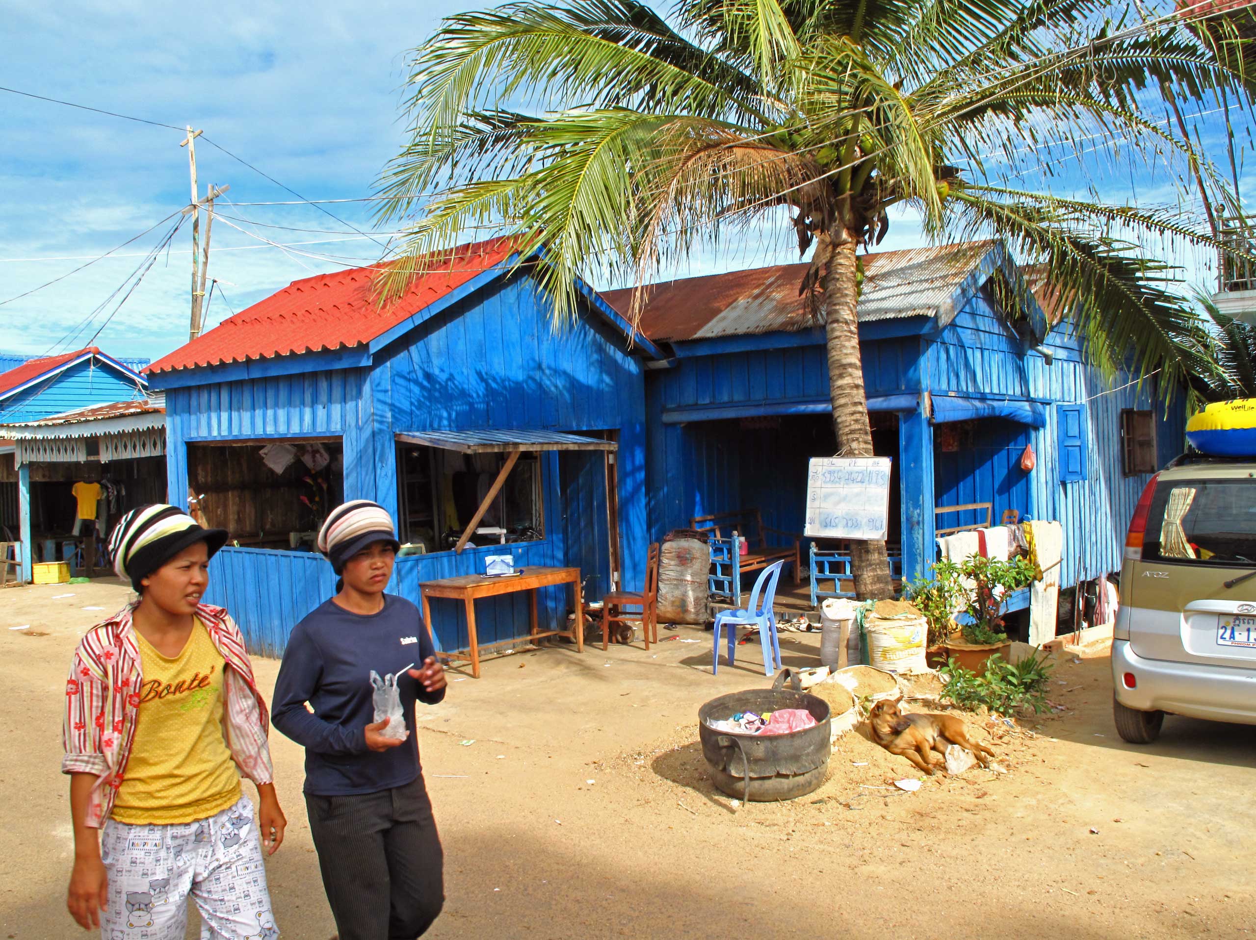 Familiens hus i Sihanoukville