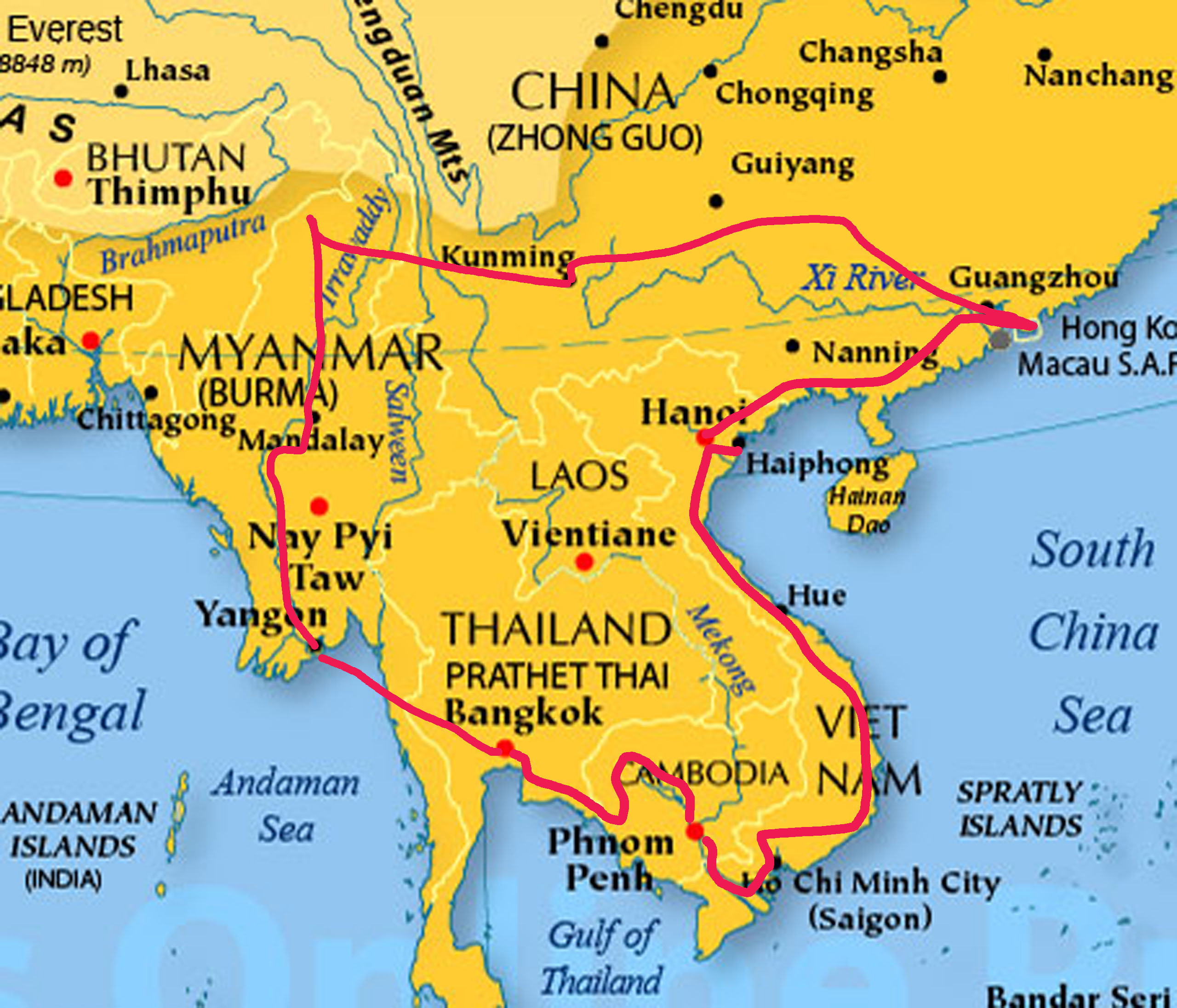 Asien rundrejse 2008/09