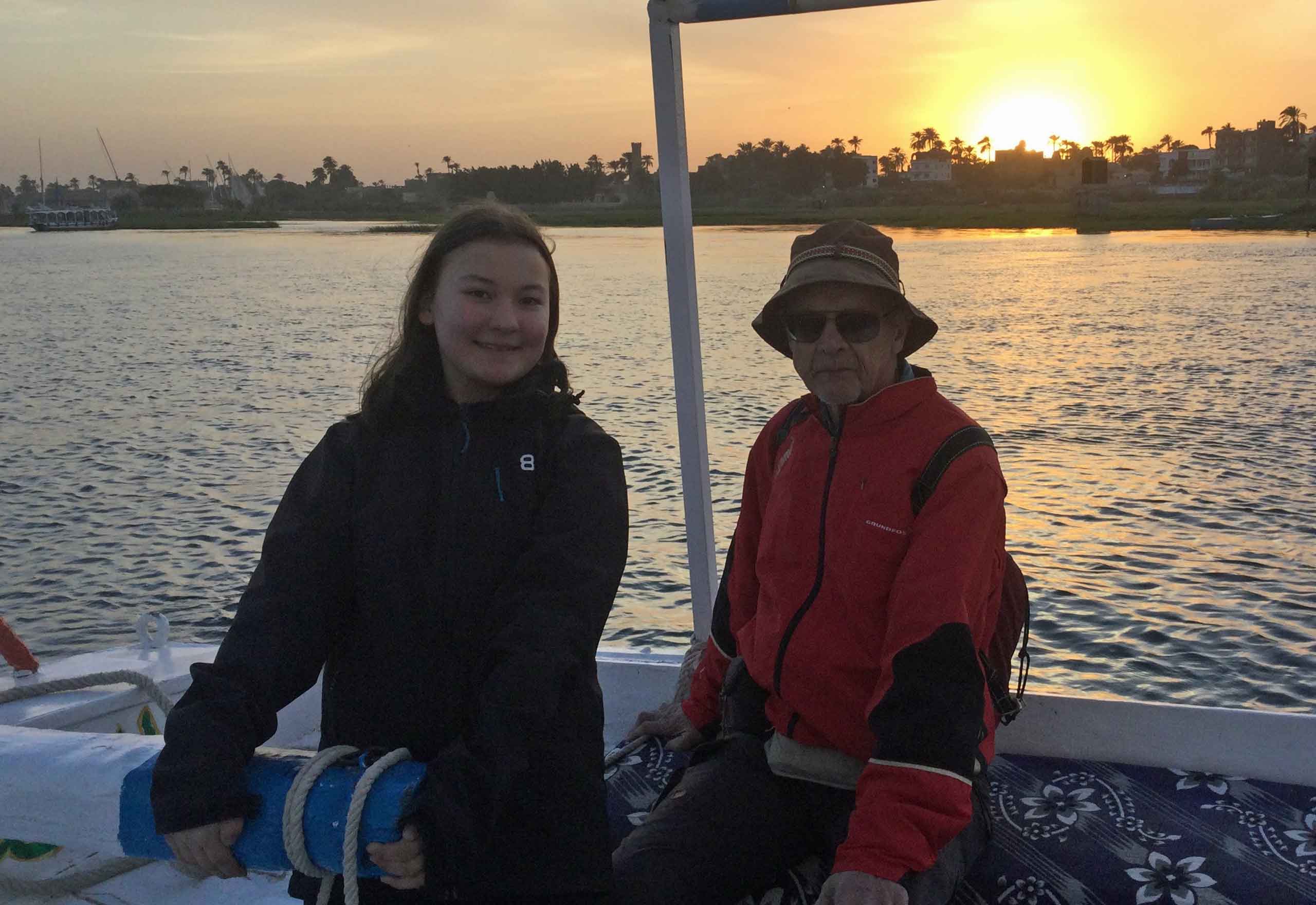 Felucca solnedgang