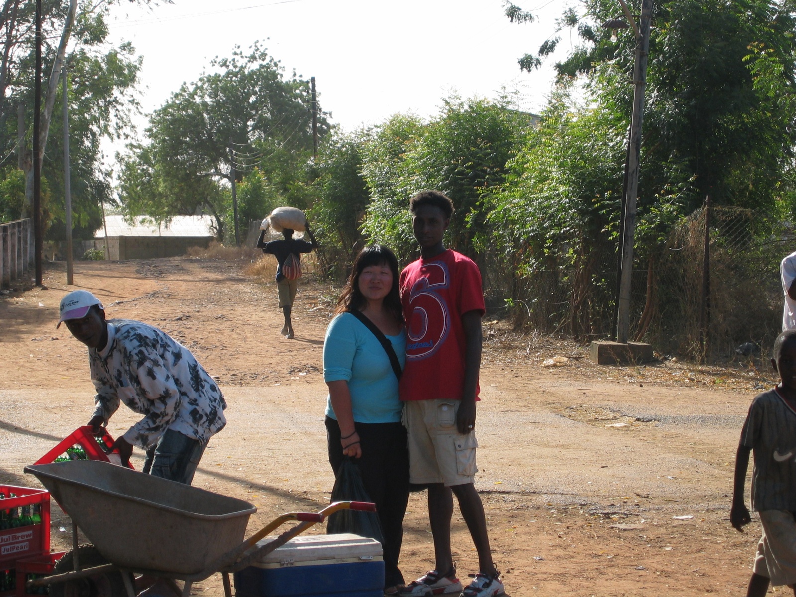 Georgetown - en ø i Gambia floden