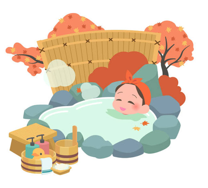 Onsen, varme bade - som regel fra varme kilder