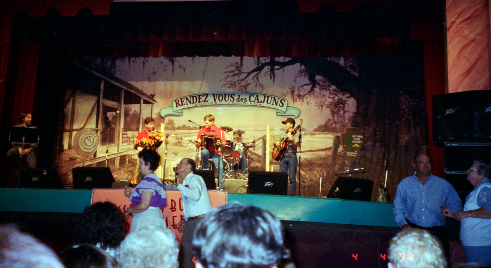 Cajun koncert i Eunice, Louisiana