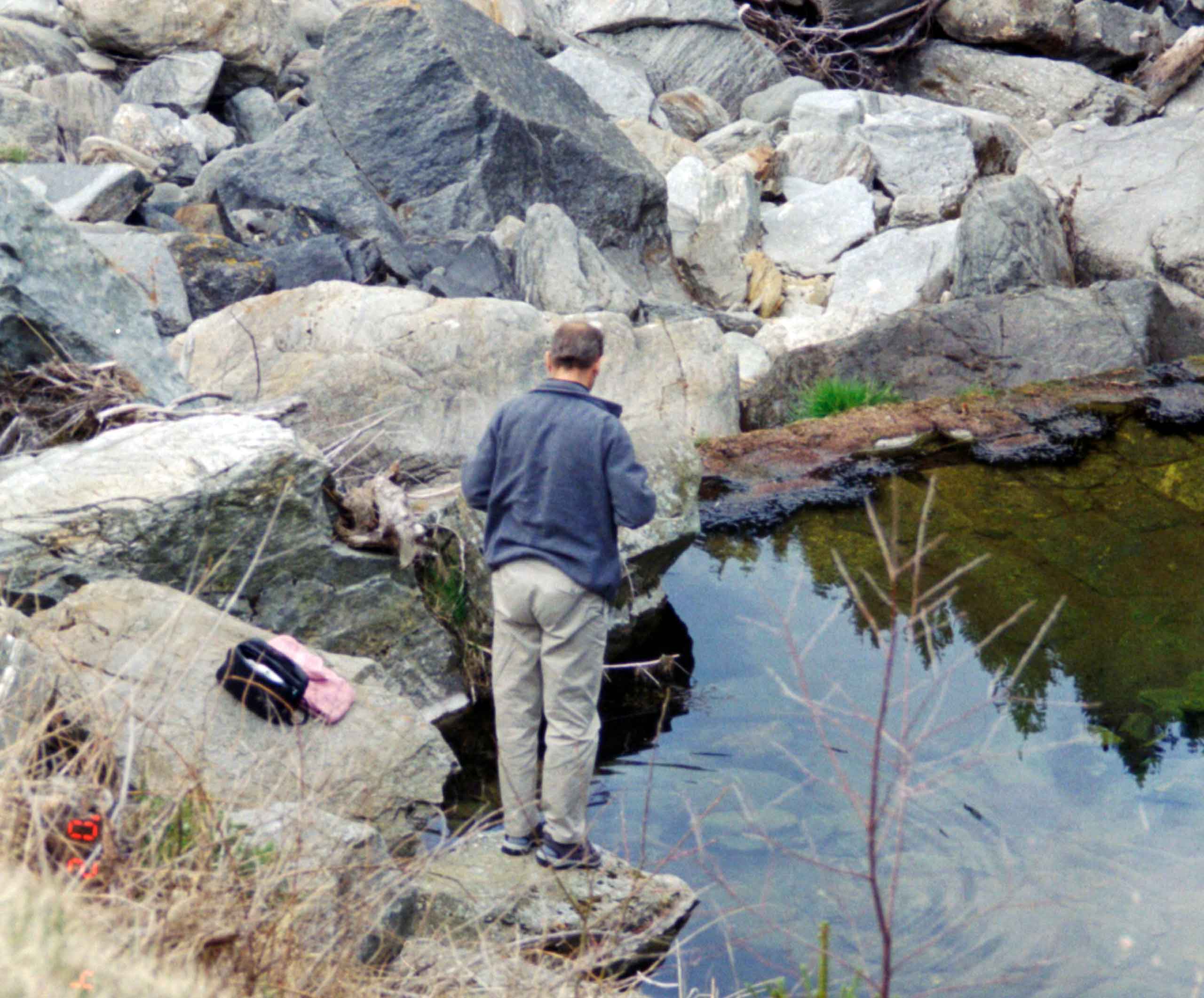 Morgentoilette ved bjergsøen