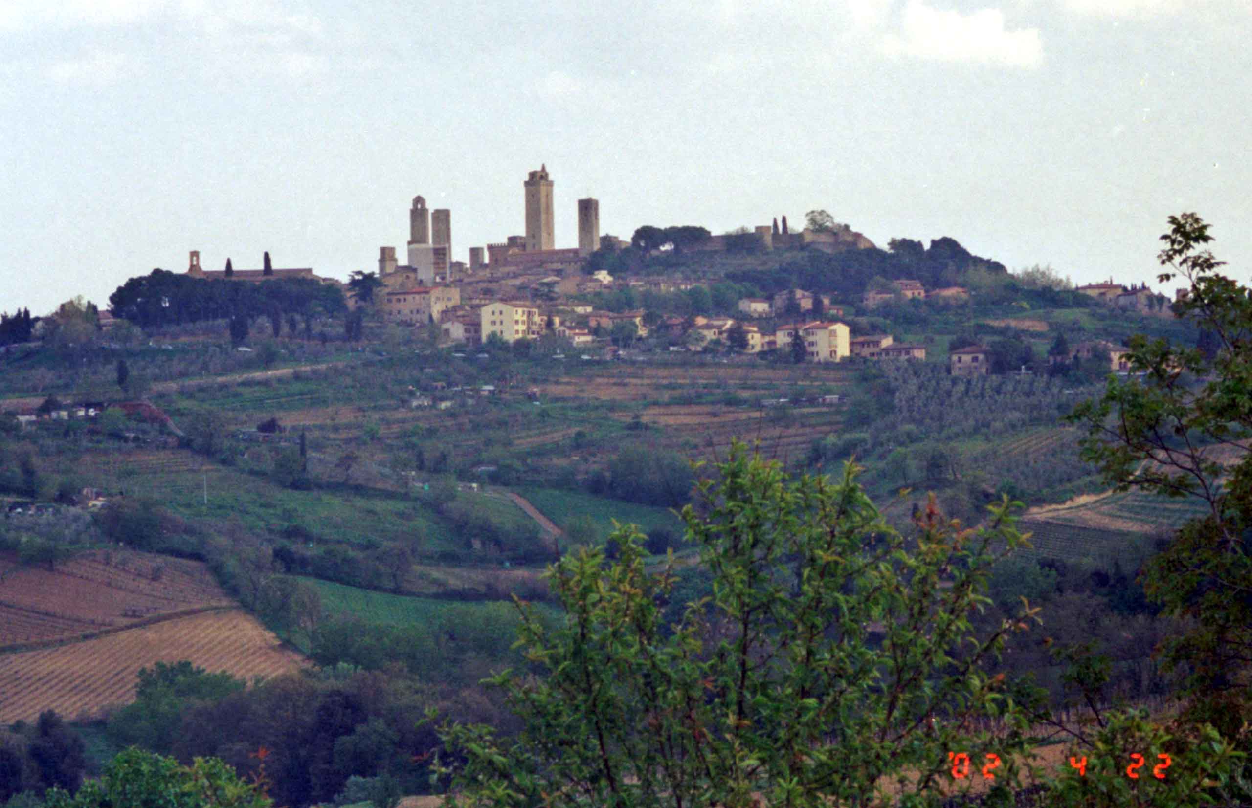 Udsigt fra vor terrasse