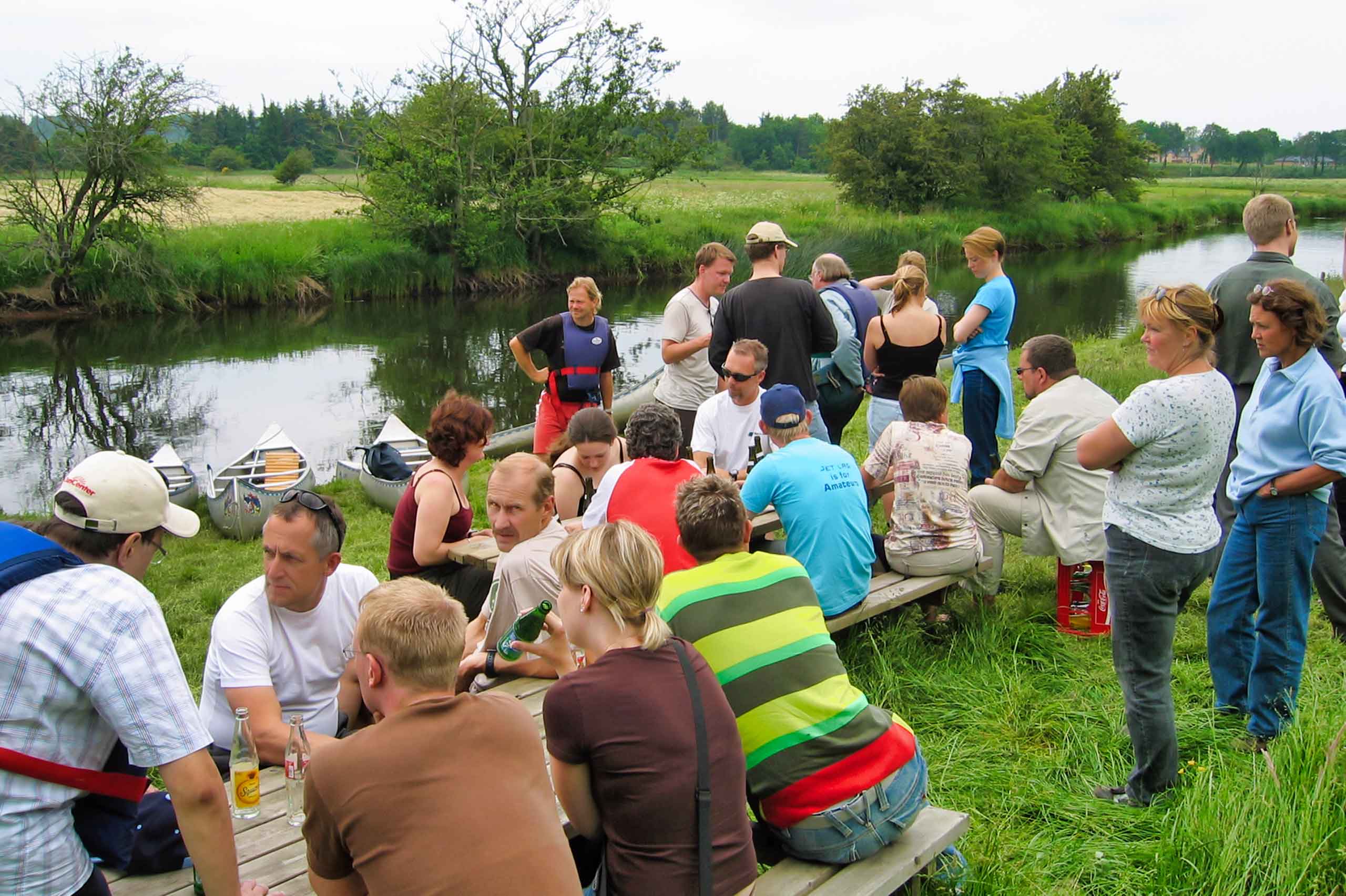 Ølpause ved Gudenåen